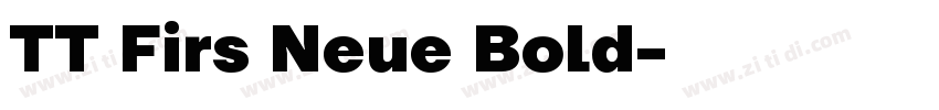 TT Firs Neue Bold字体转换